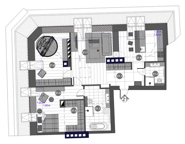 Apartment No.21 plans