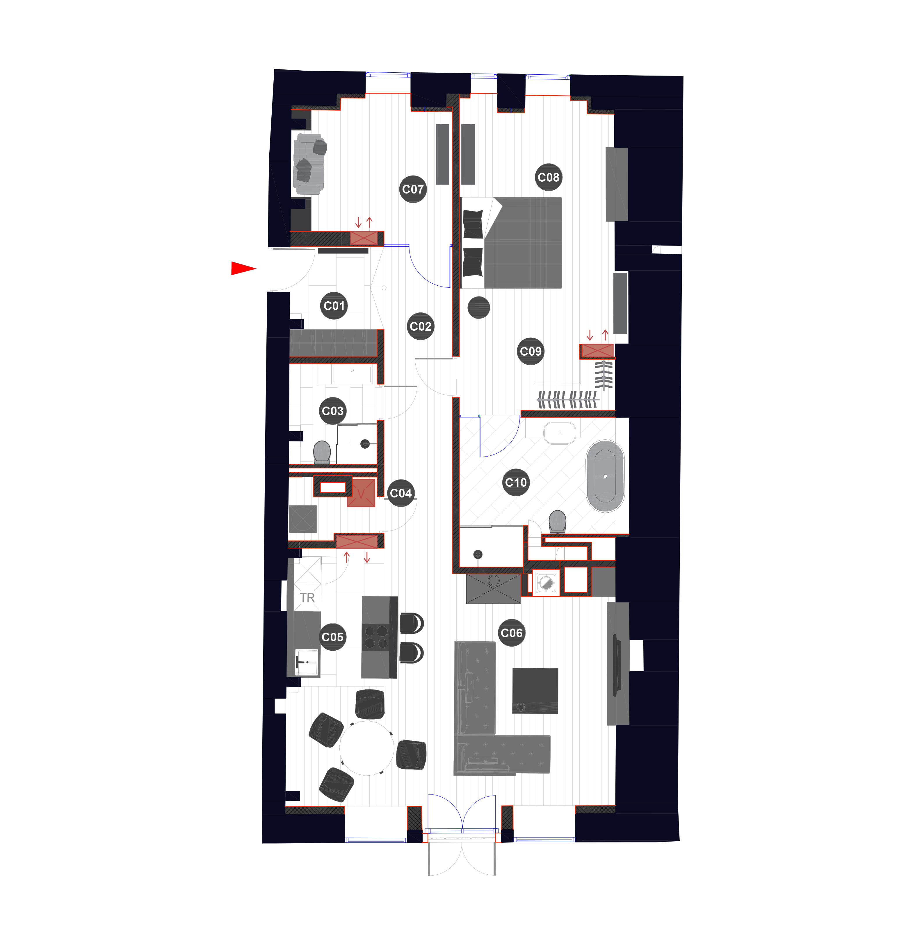 Apartment No.15-1 plans