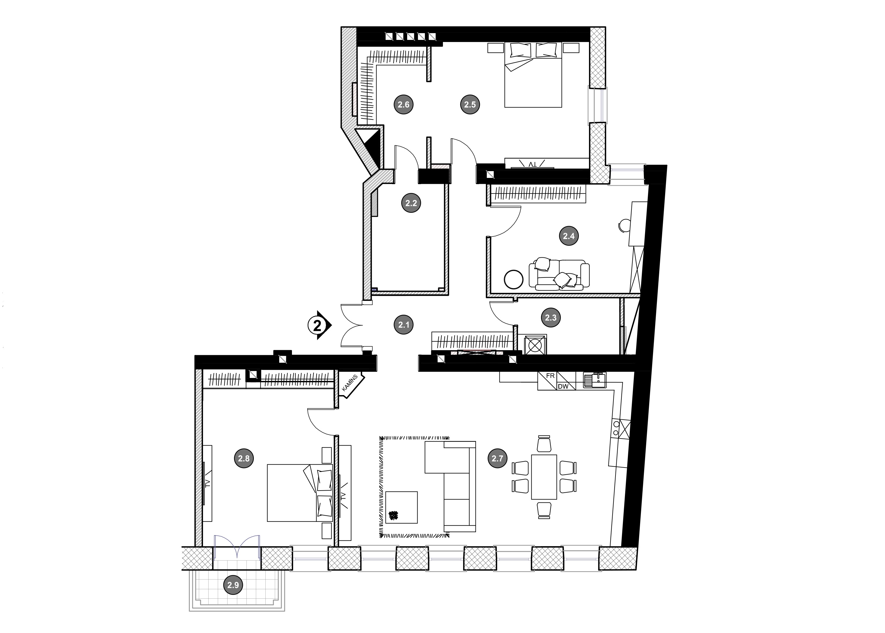 Apartment No.2 plans