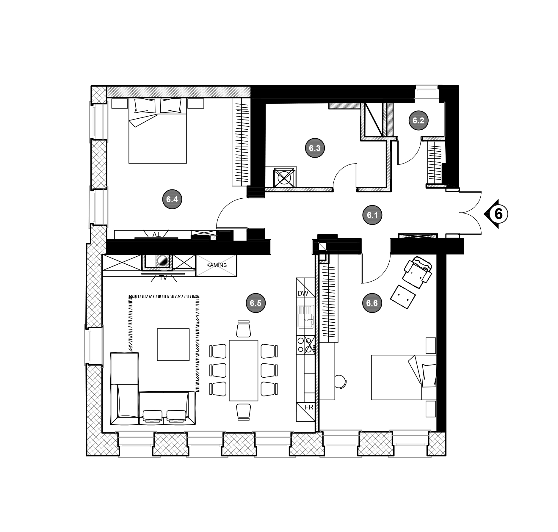 Apartment No.6 plans