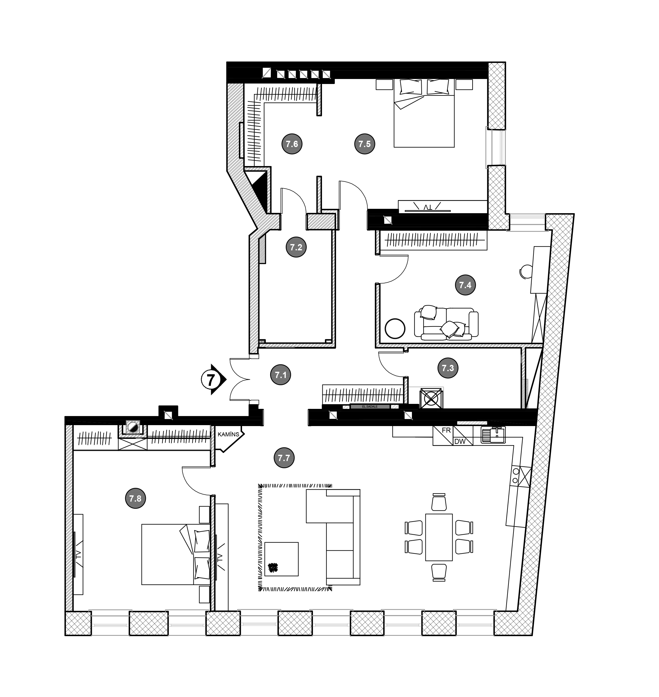 Apartment No.7 plans
