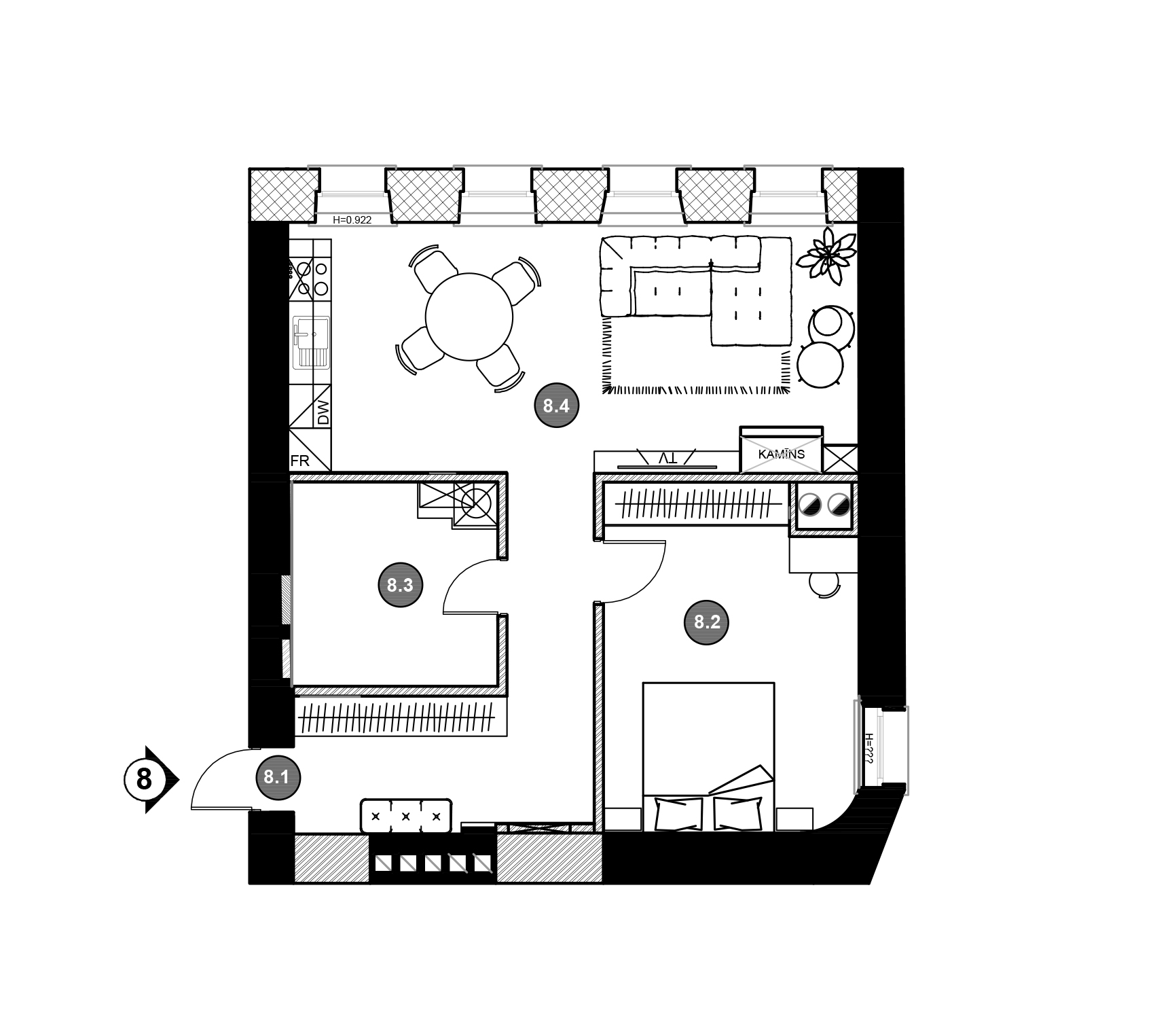 Apartment No.8 plans