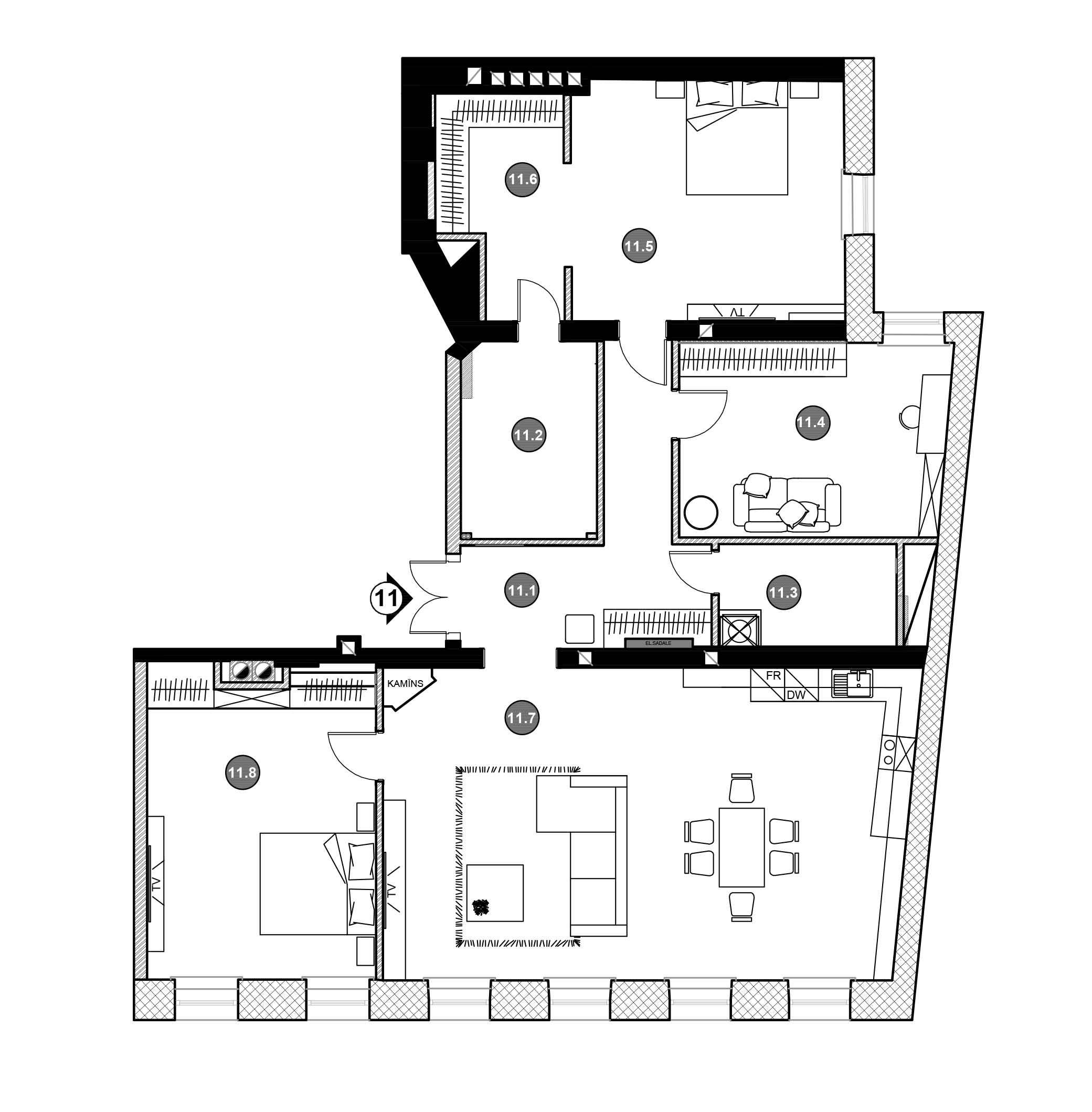 Apartment No.11 plans
