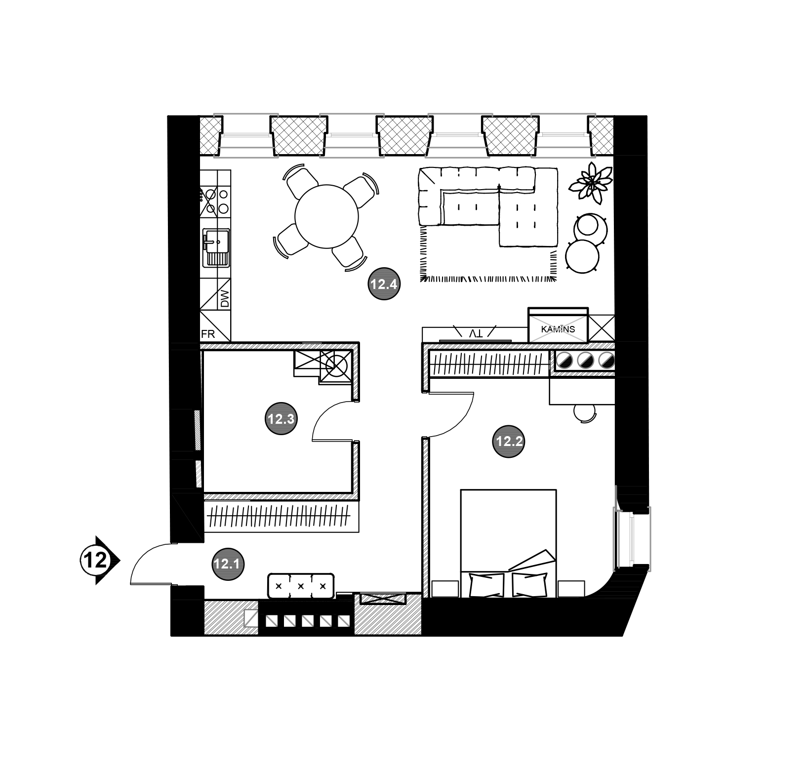 Apartment No.12 plans