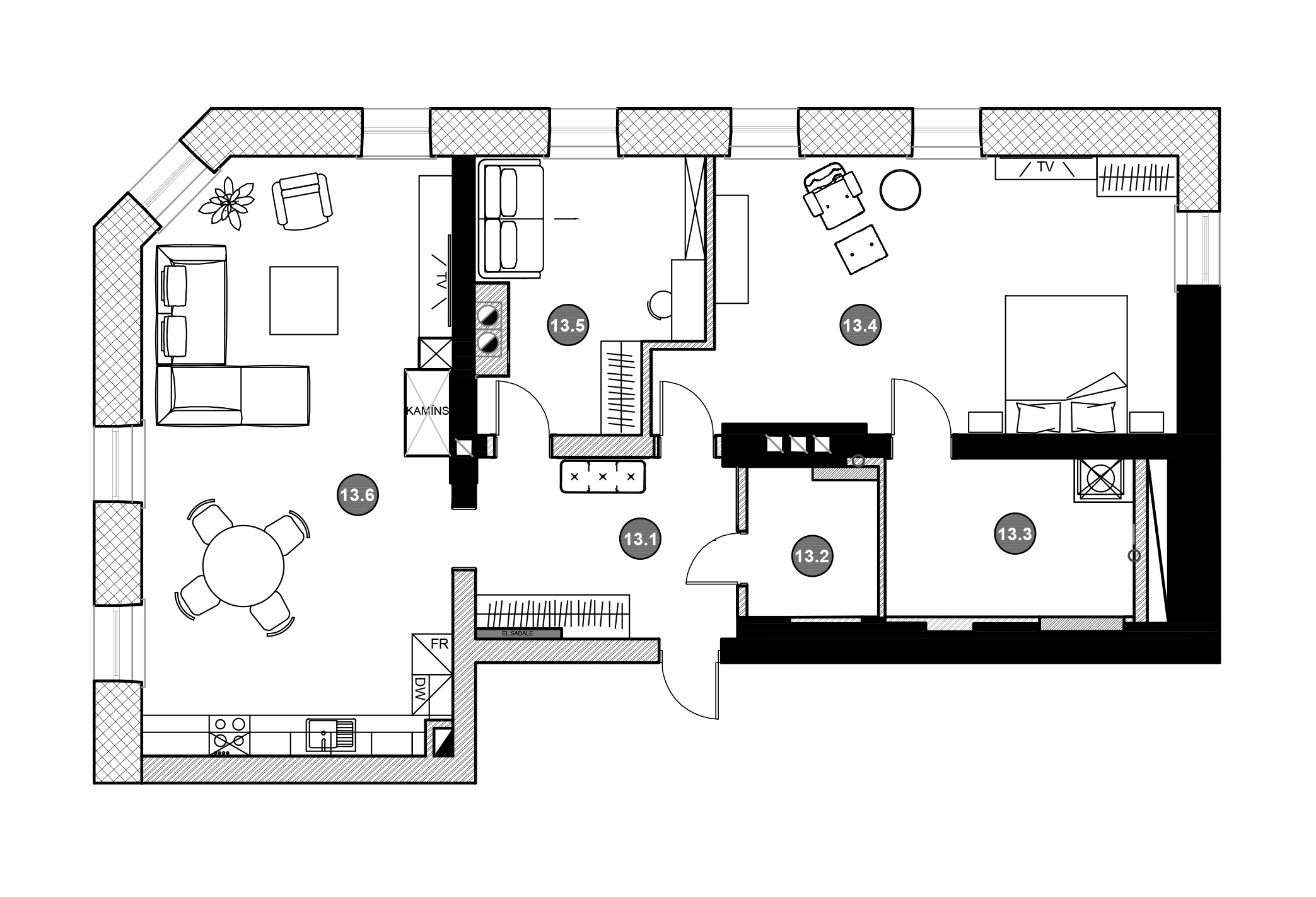 Apartment No.13 plans