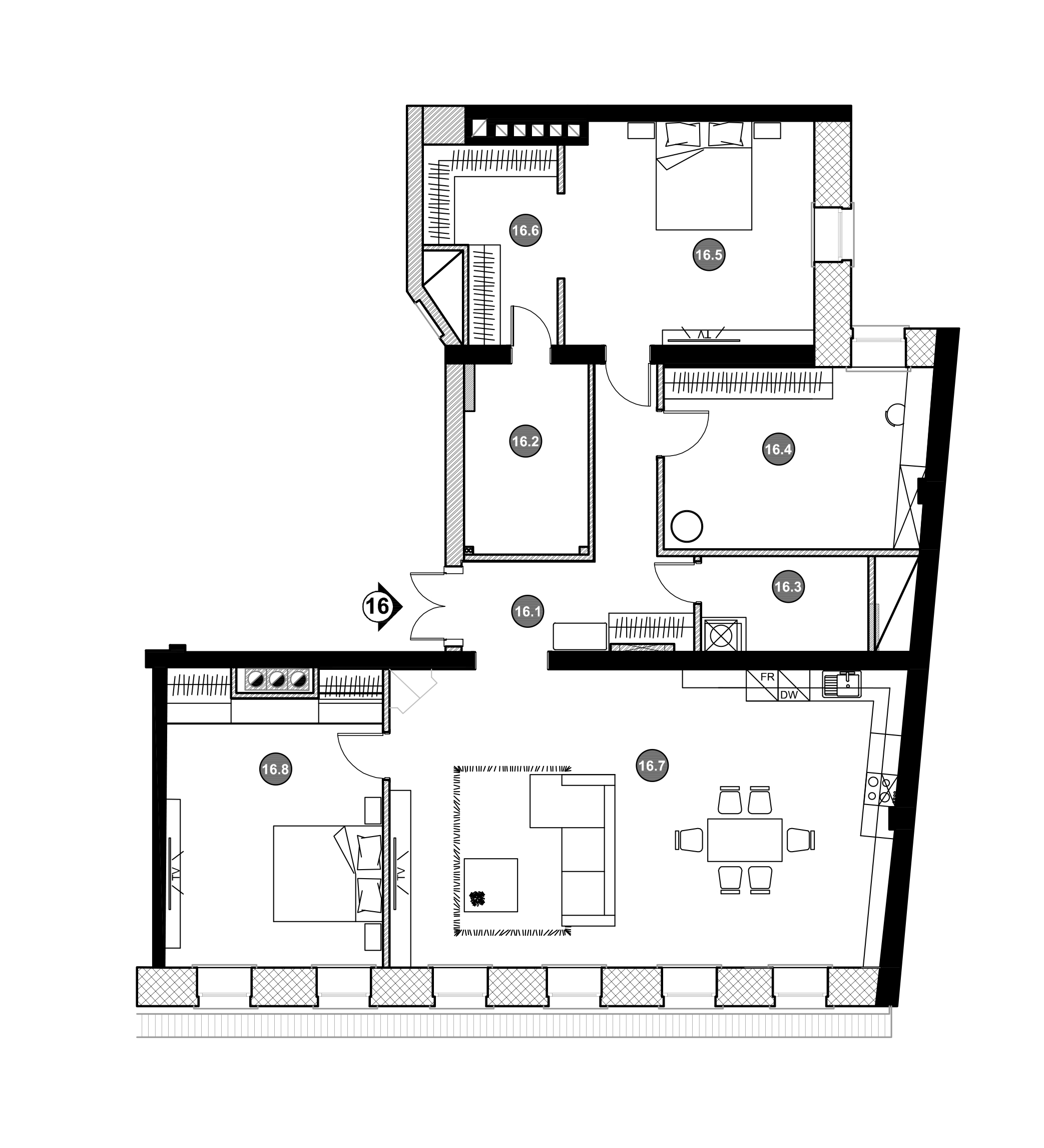 Apartment No.16 plans